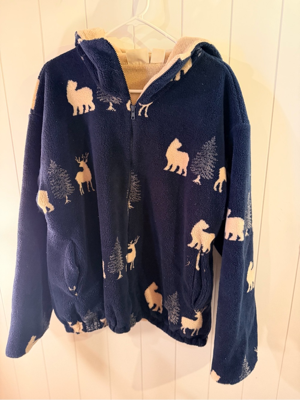 Vintage St. John’s Bay woodland fleece jacket – M